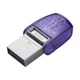 KINGSTON DATATRAVELER MICRODUO 3C USB 3.2/USB-C FÉMHÁZAS PENDRIVE 64GB (200 MB/s OLVASÁSI SEBESSÉG)
